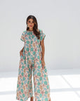 Seashell Escape Linen Blend Jumpsuit