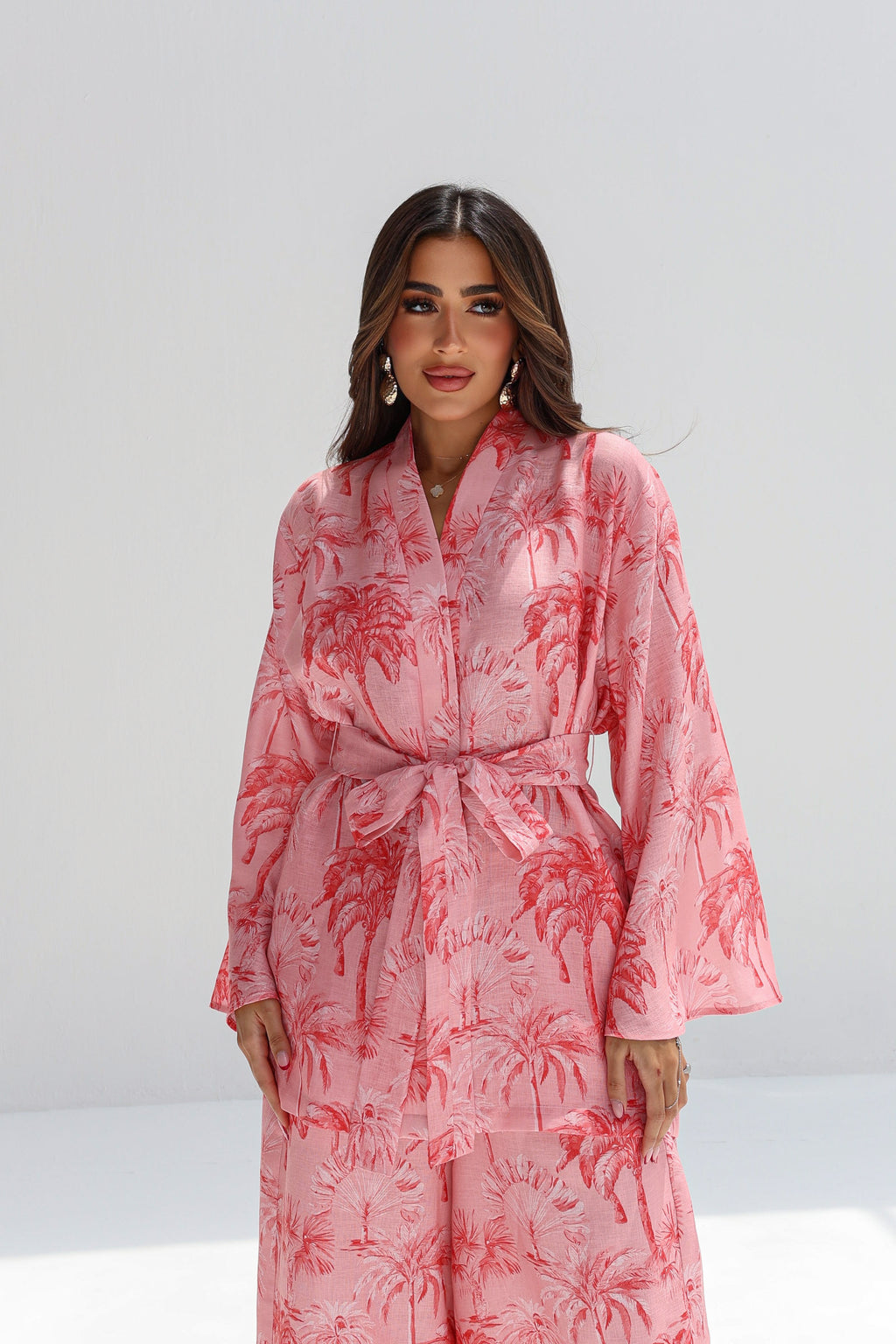 Nakhla — Pink Palm Co-ord Set