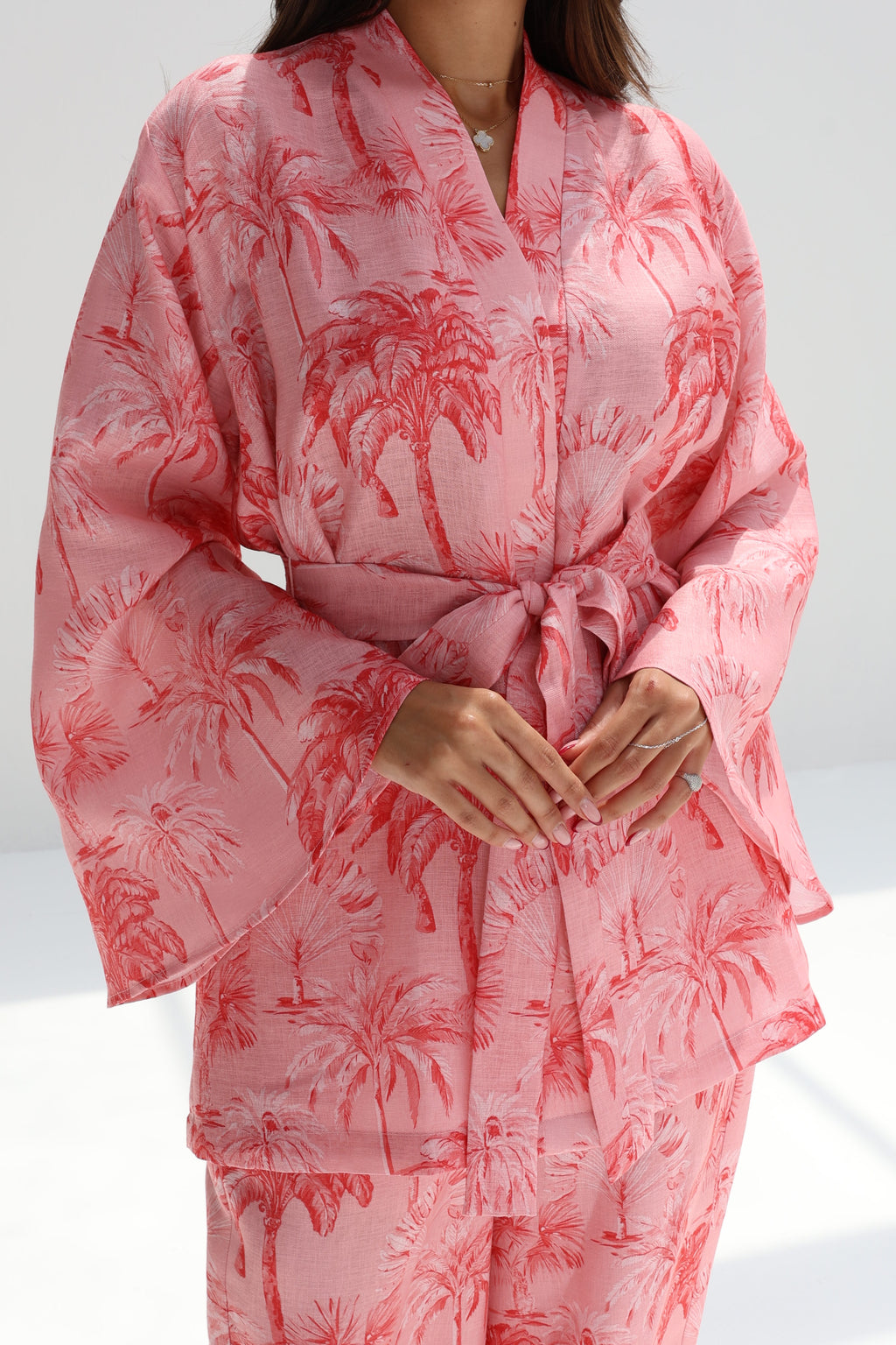 Nakhla — Pink Palm Co-ord Set