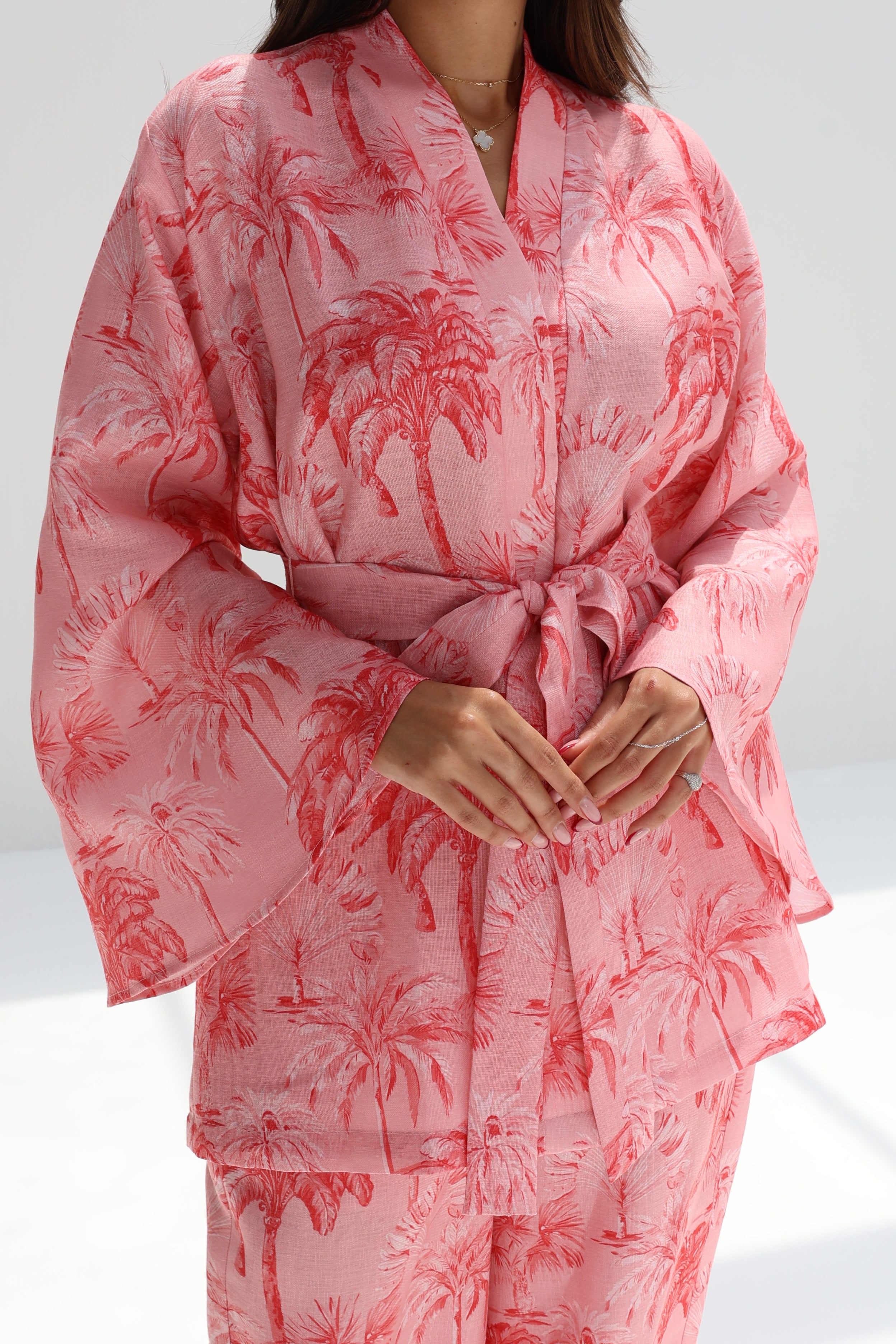 Nakhla — Pink Palm Co-ord Set