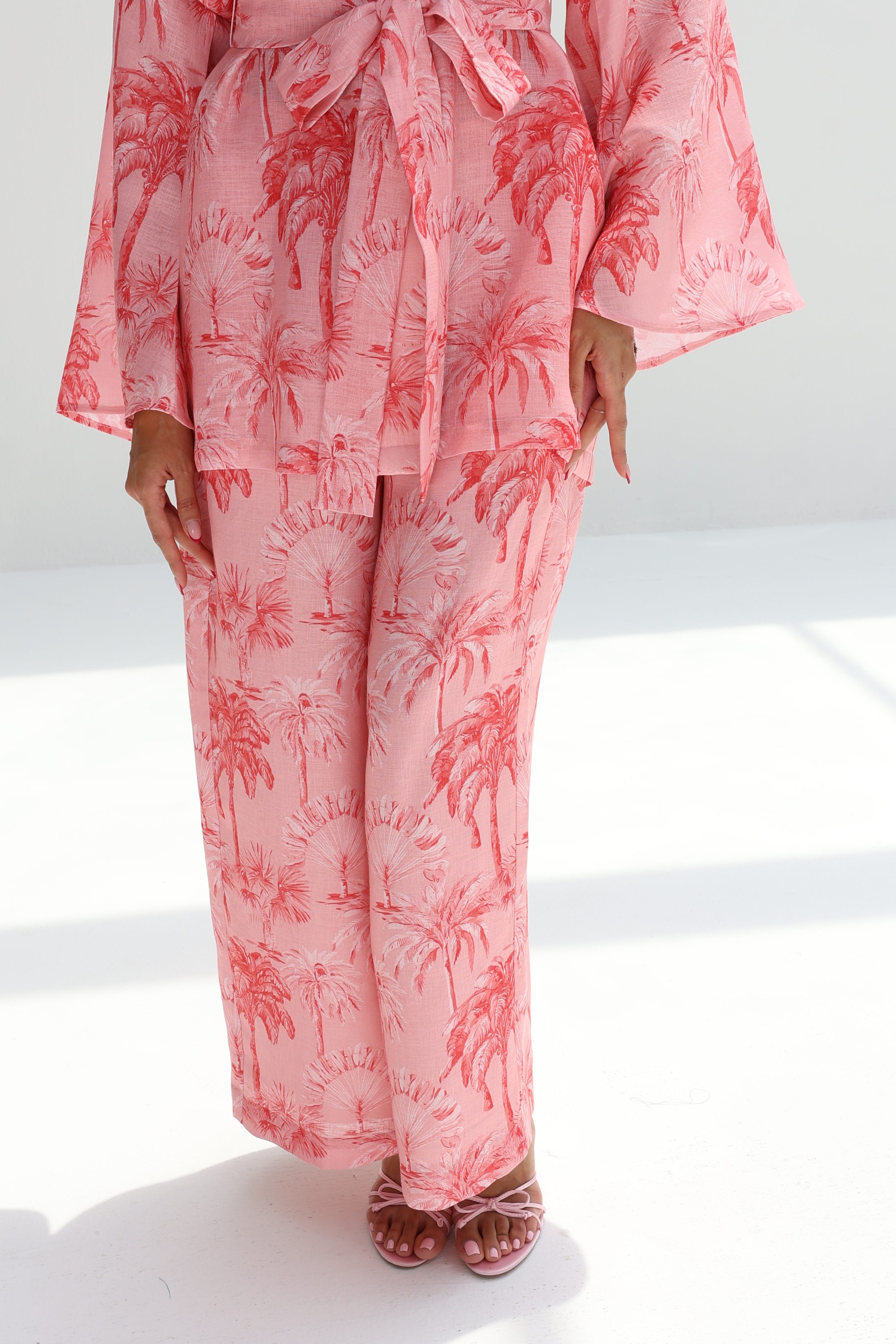 Nakhla — Pink Palm Co-ord Set