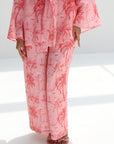 Sunset Retreat Linen Blend Kimono Set