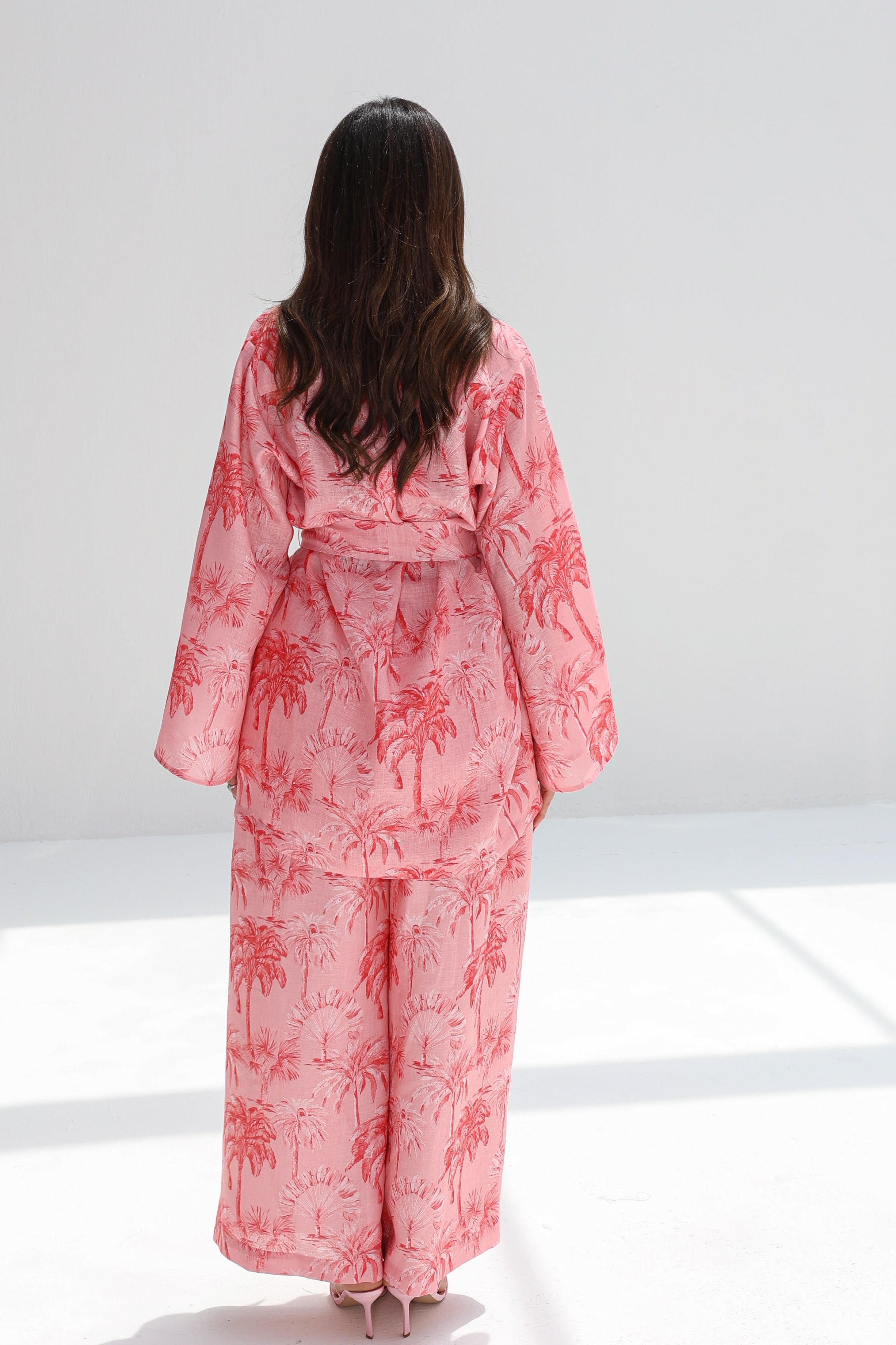 Nakhla — Pink Palm Co-ord Set