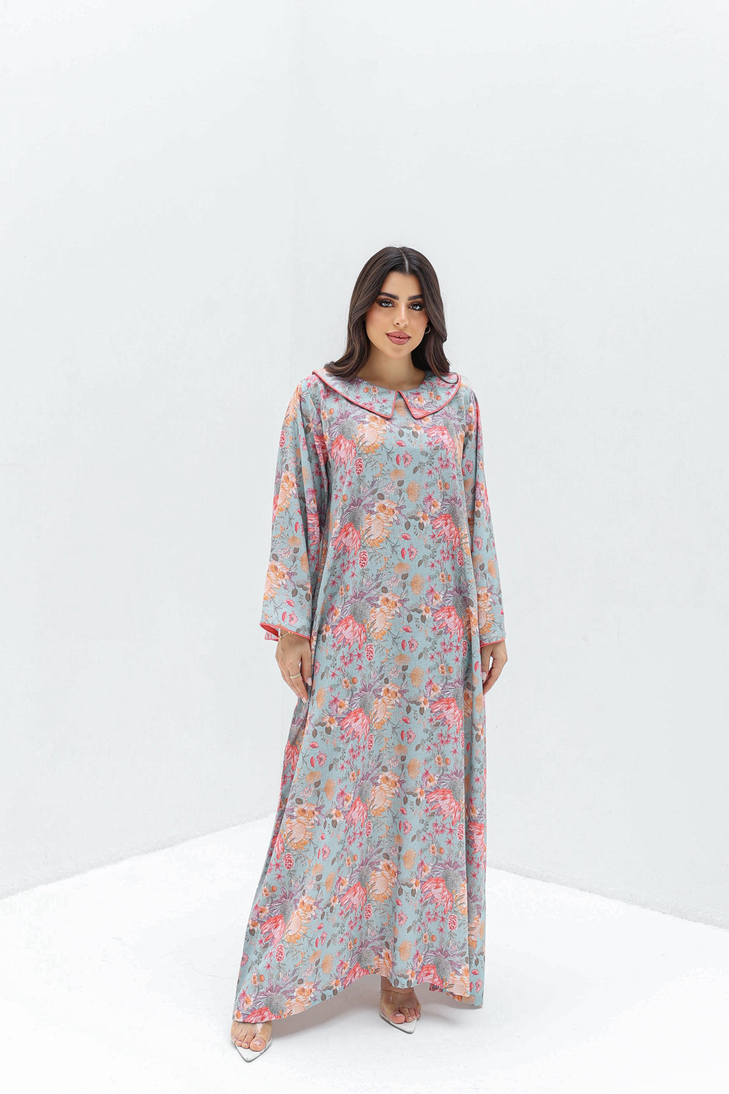Hana - L107 - Floral Pastel Blue