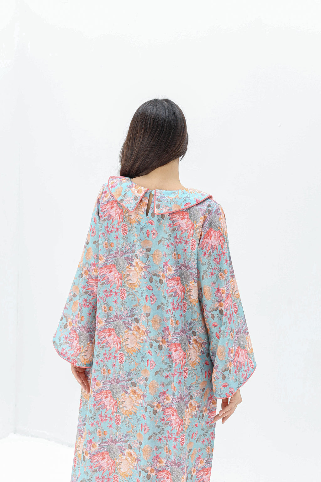 Hana - L107 - Floral Pastel Blue