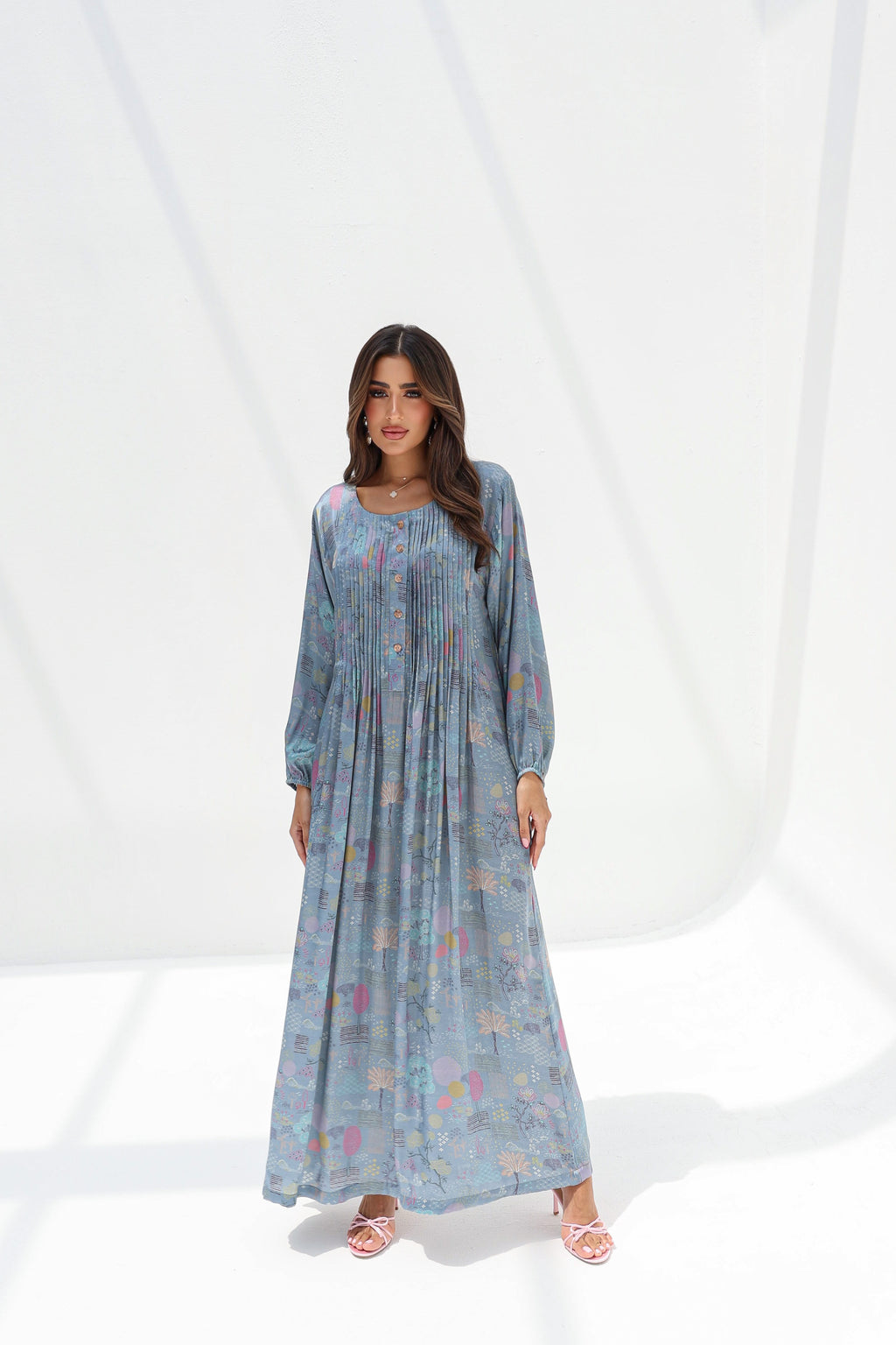 Sana - L121 - Blue Pleats