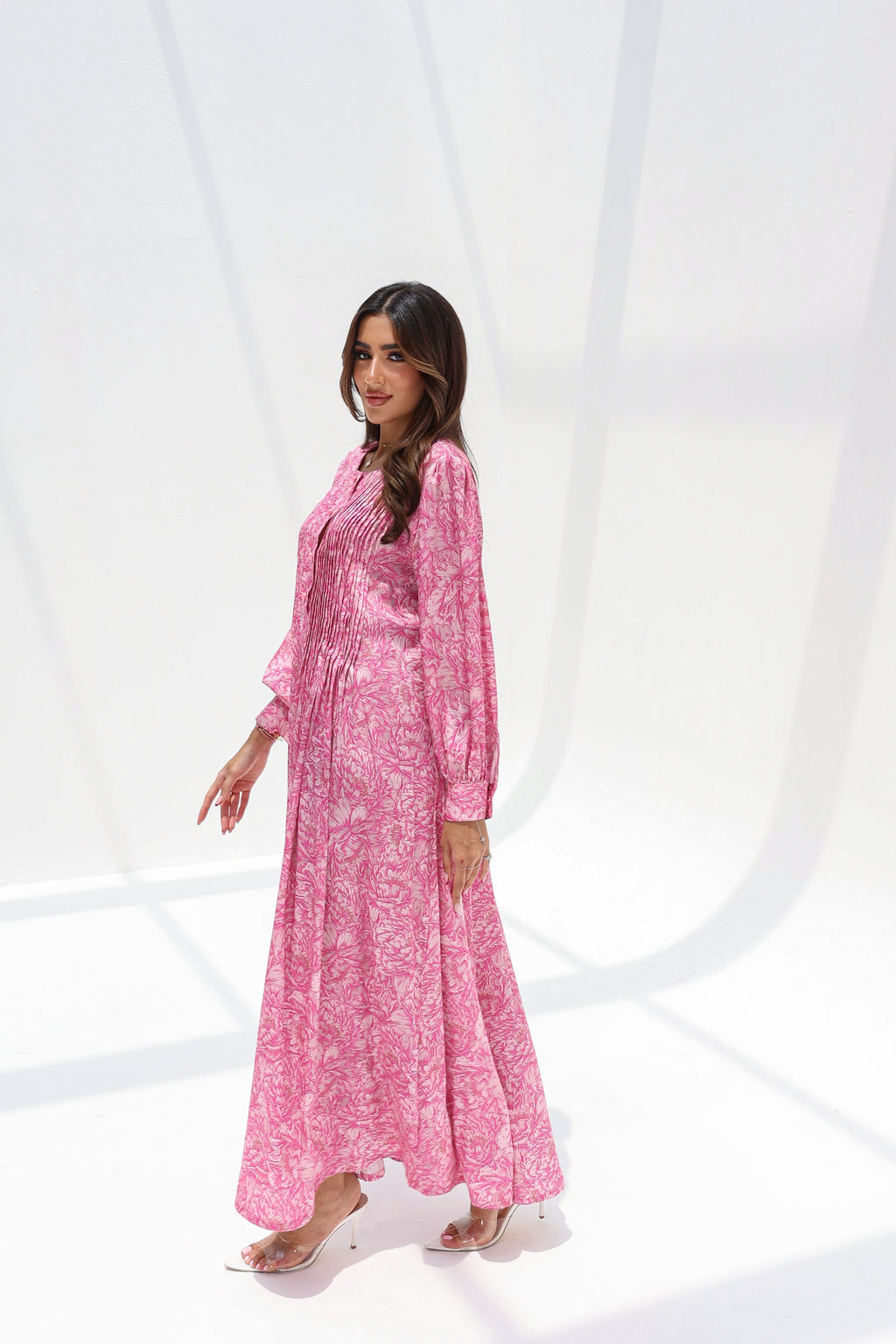 Amal - L122 - Pink Pleats
