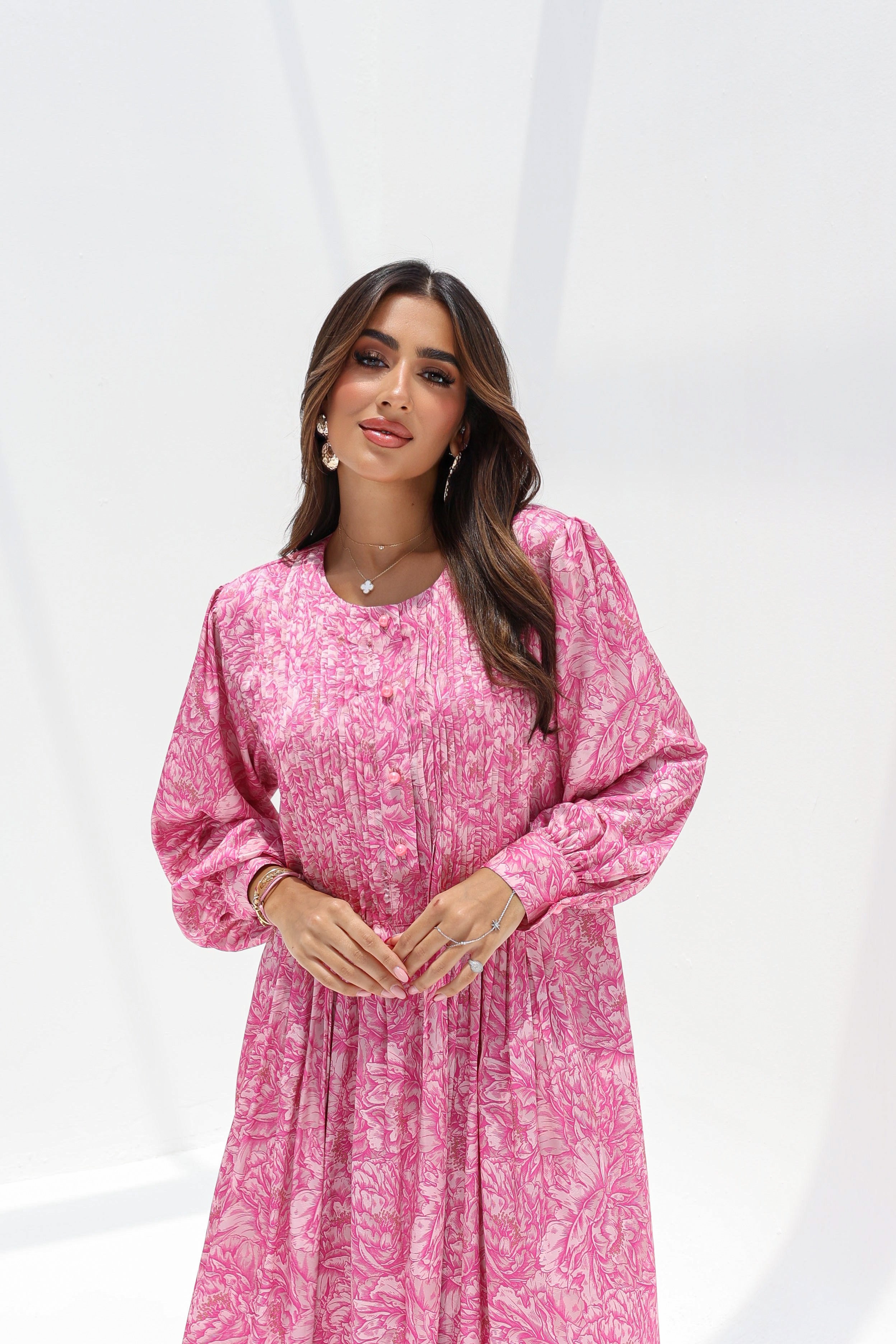 Amal - L122 - Pink Pleats