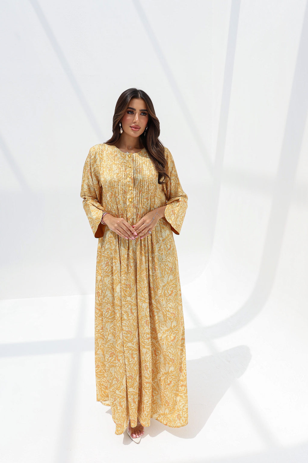 Dina - L123 - Yellow Pleats