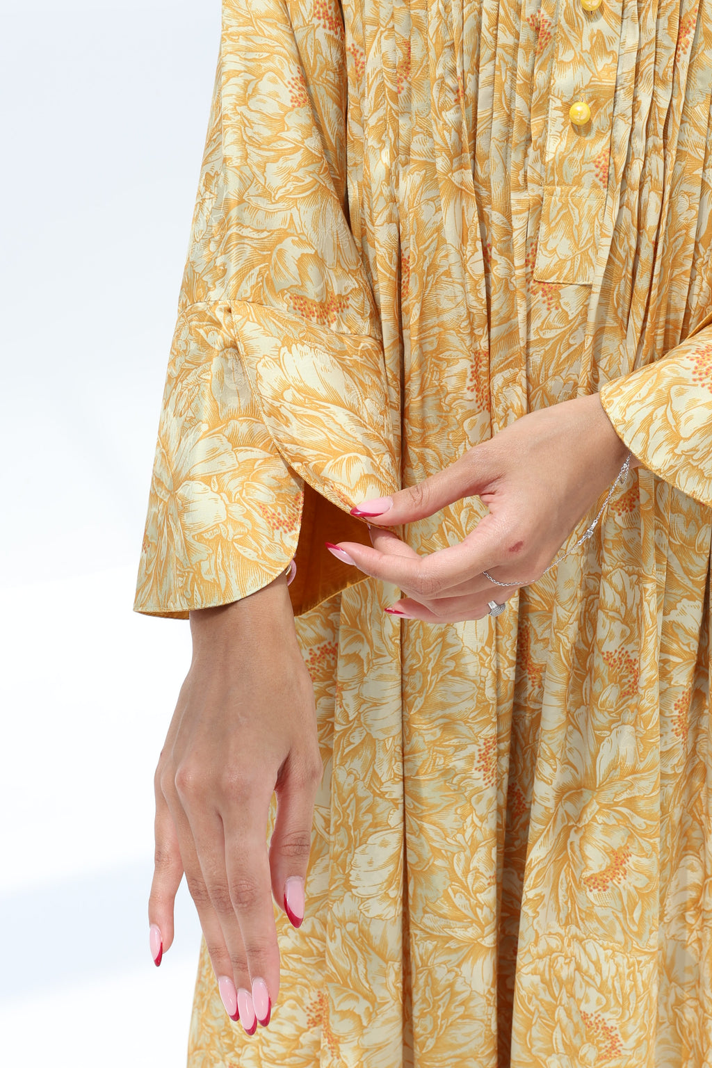 Dina - L123 - Yellow Pleats