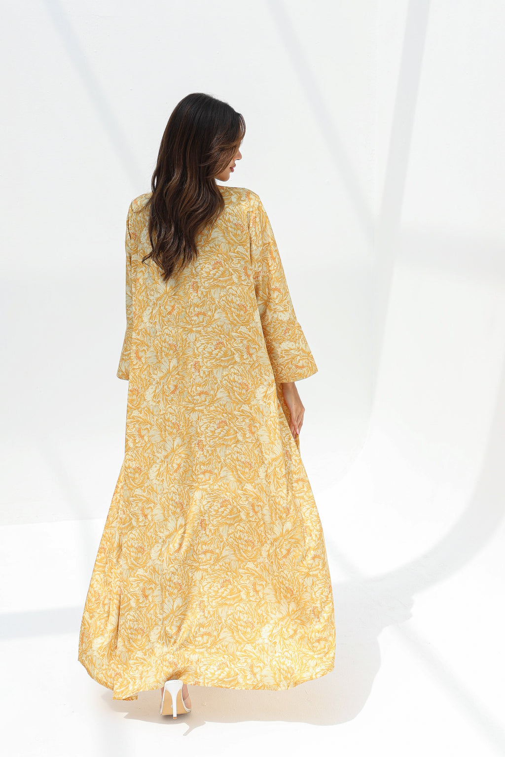 Dina - L123 - Yellow Pleats