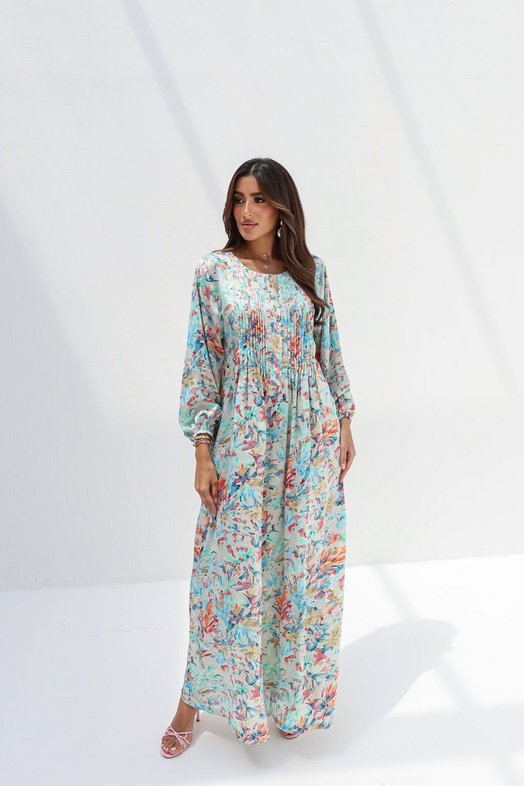 Haya - L124 - Mint Pleats