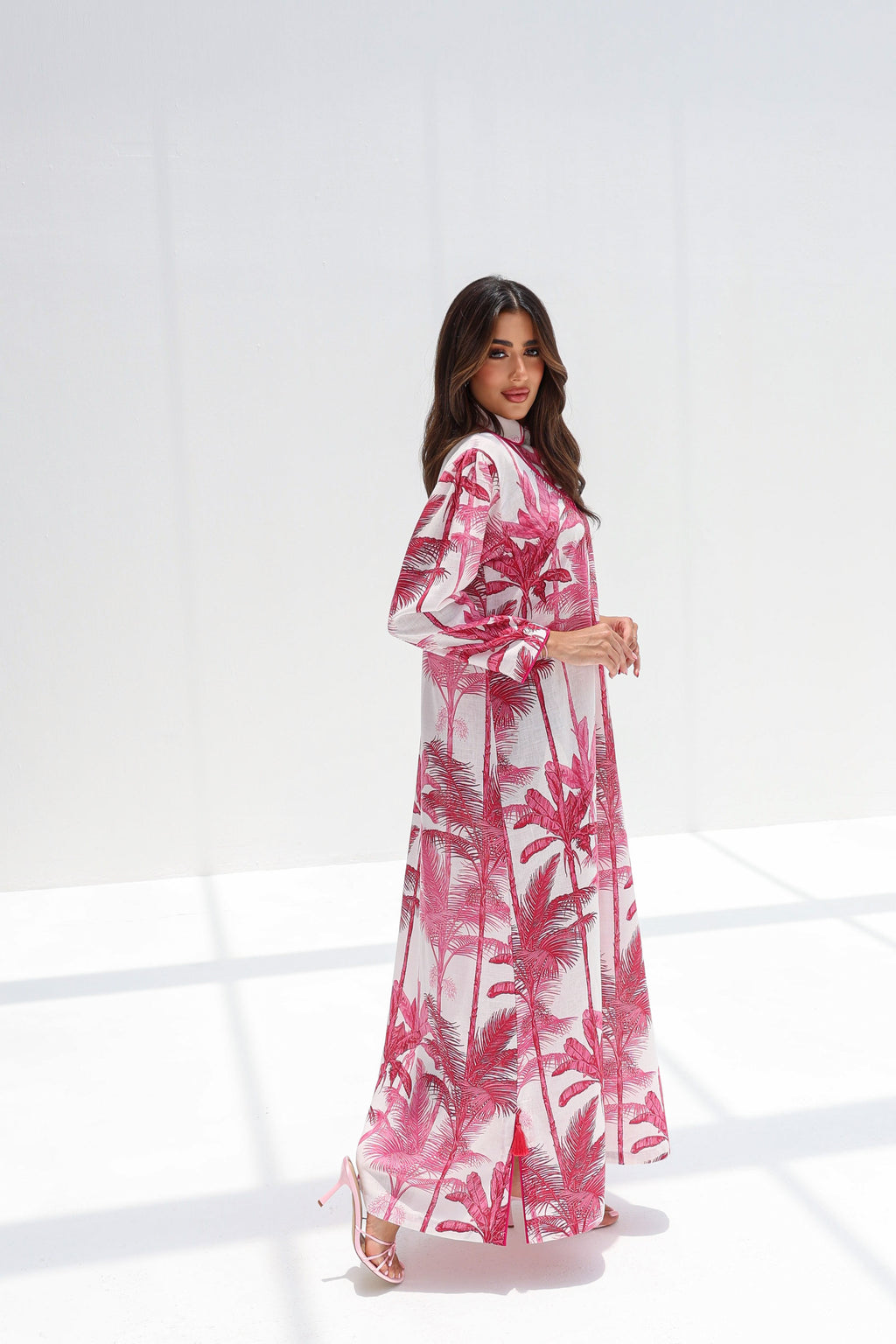 Sama - L147 - Orange/Pink Palm