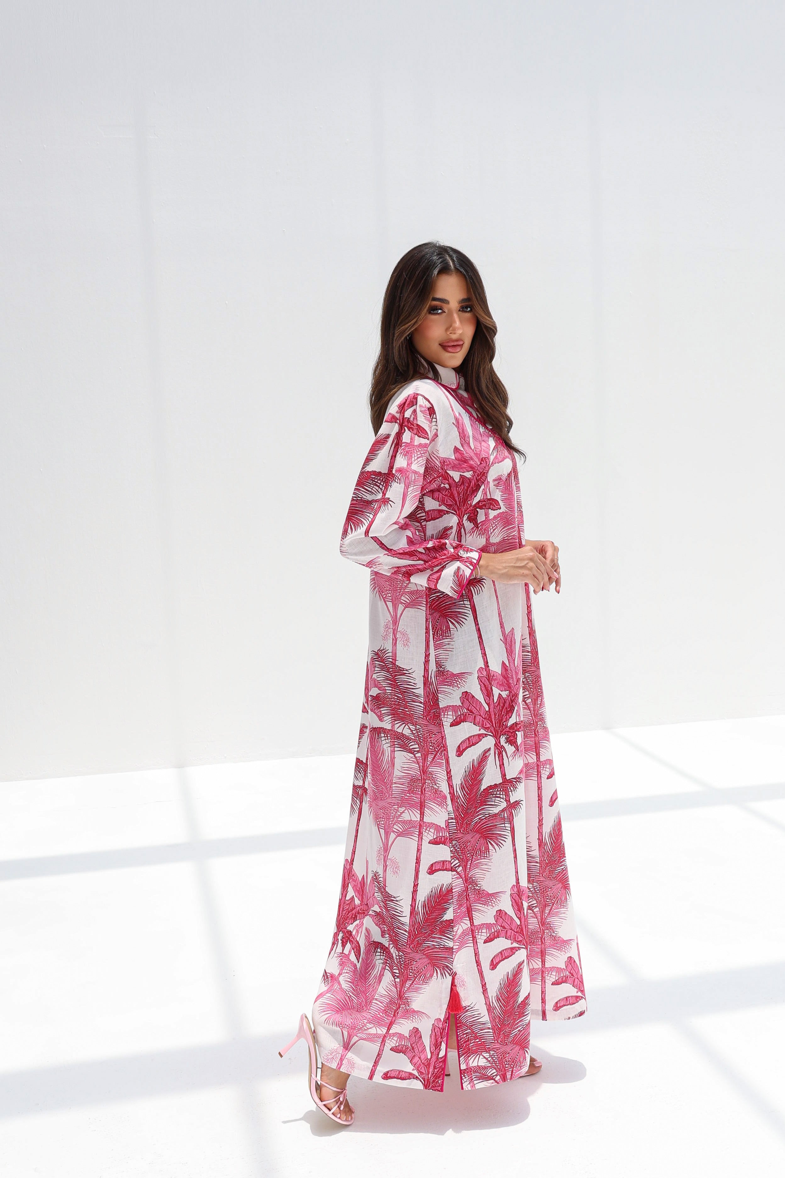 Sama - L147 - Orange/Pink Palm