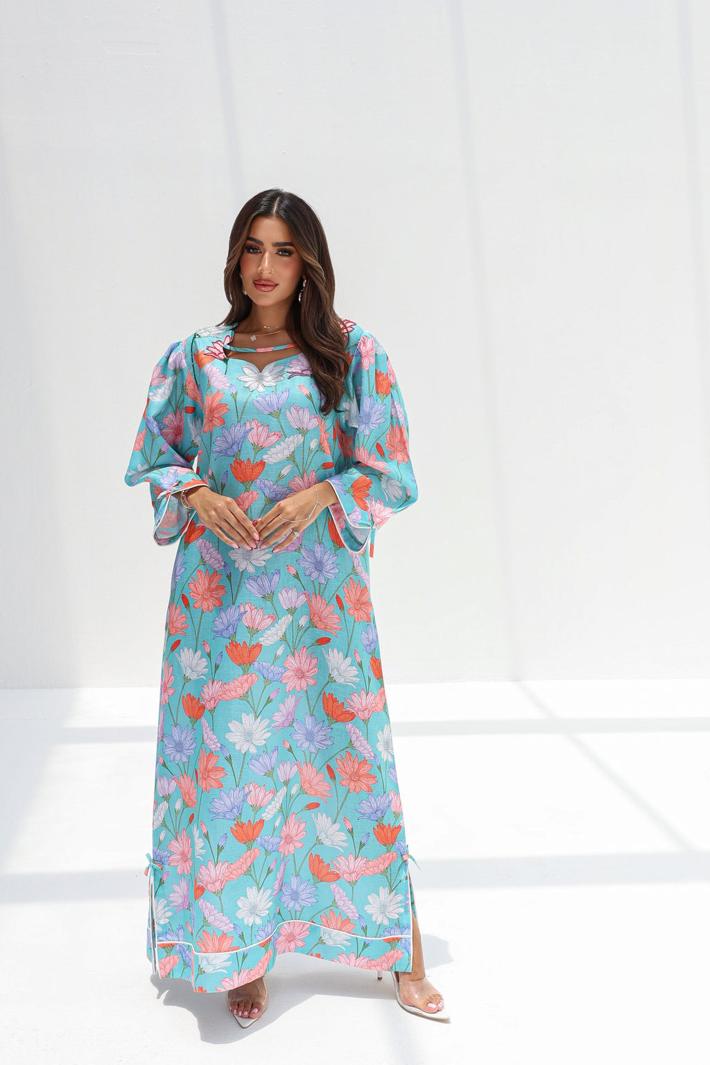 Zaina - L151 - Cyan Floral