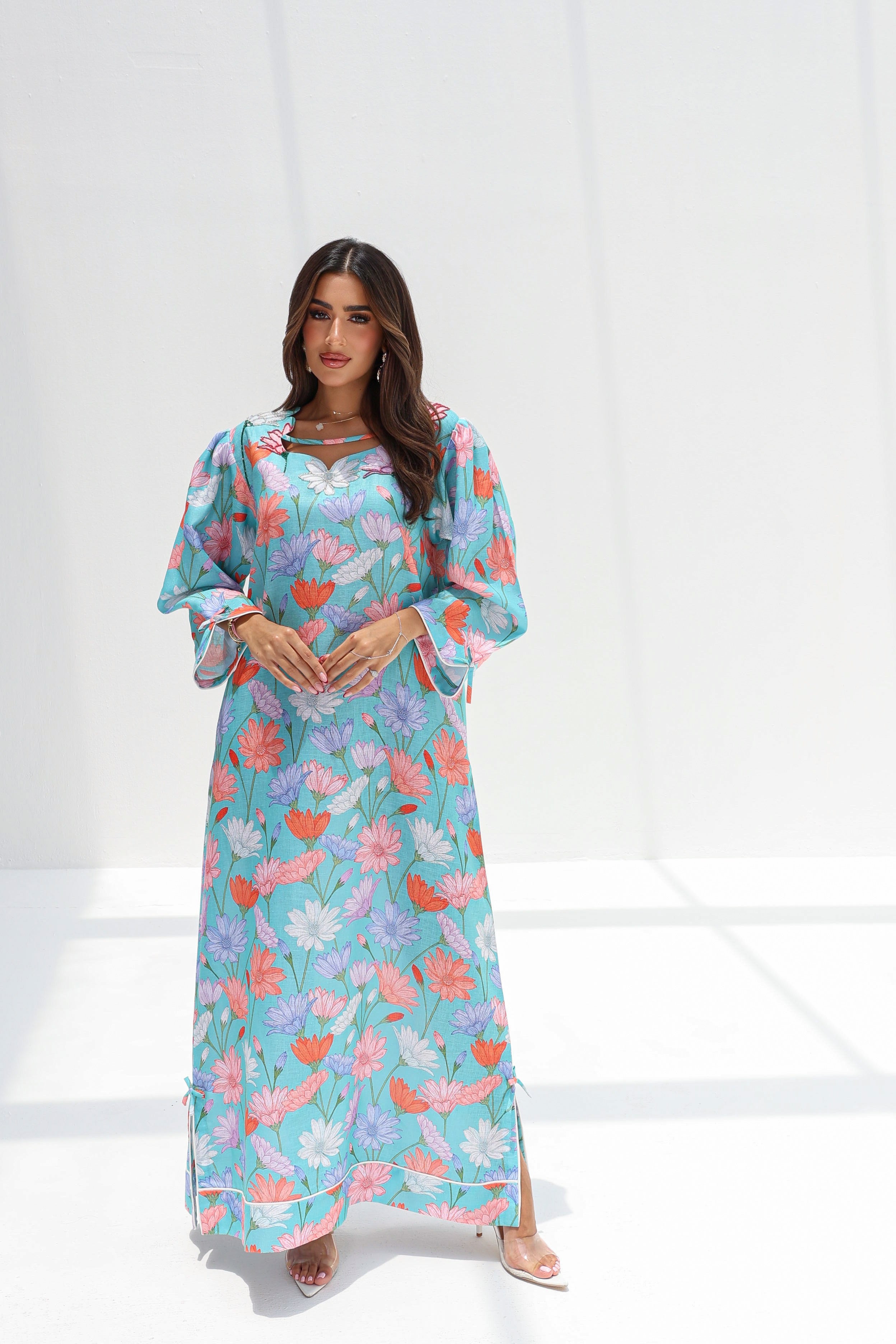 Zaina - L151 - Cyan Floral