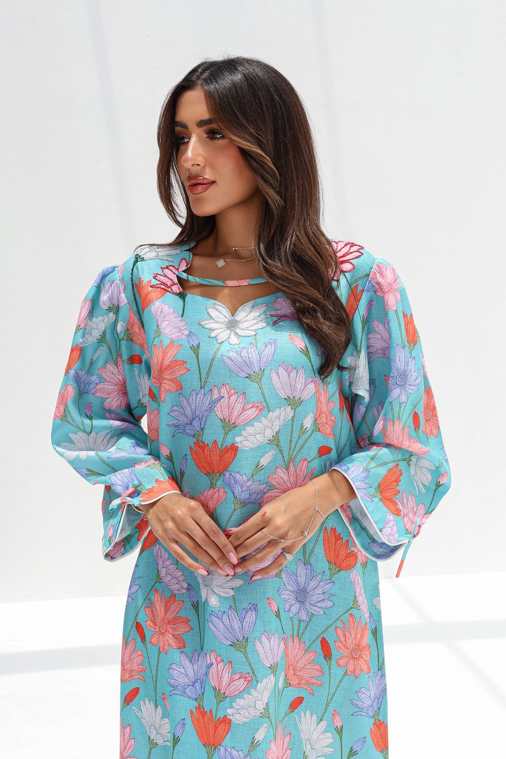 Zaina - L151 - Cyan Floral