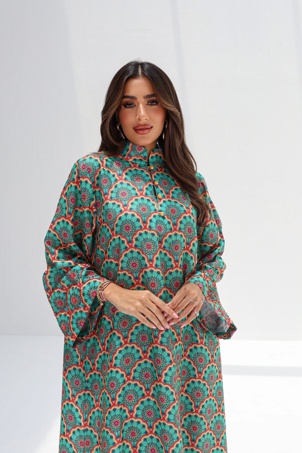 Rawda - L152 - Green Embroid