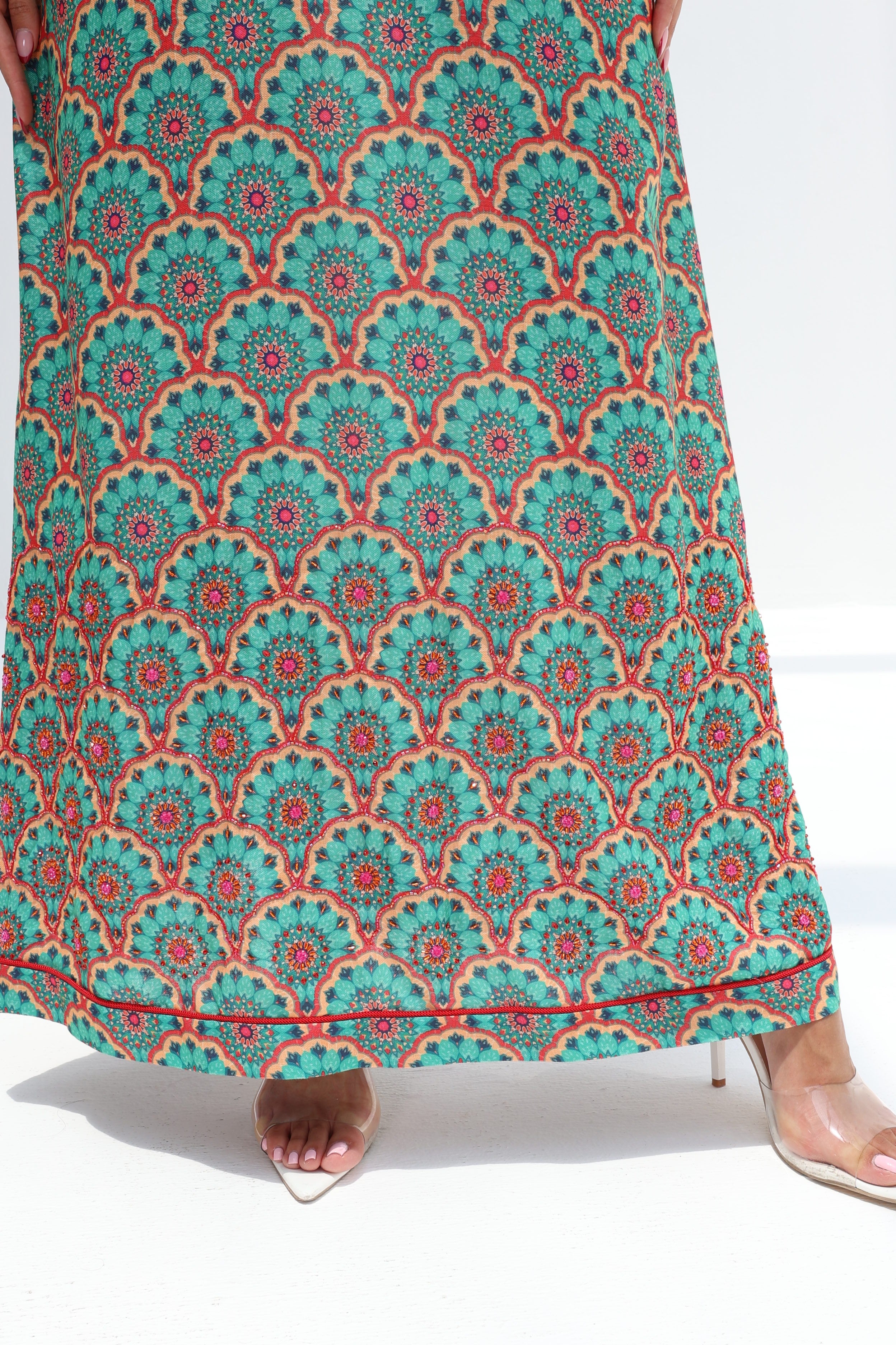 Rawda - L152 - Green Embroid