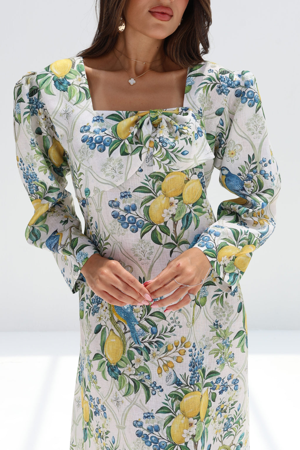 Citrine - L159 - Lemon Bird Embroid