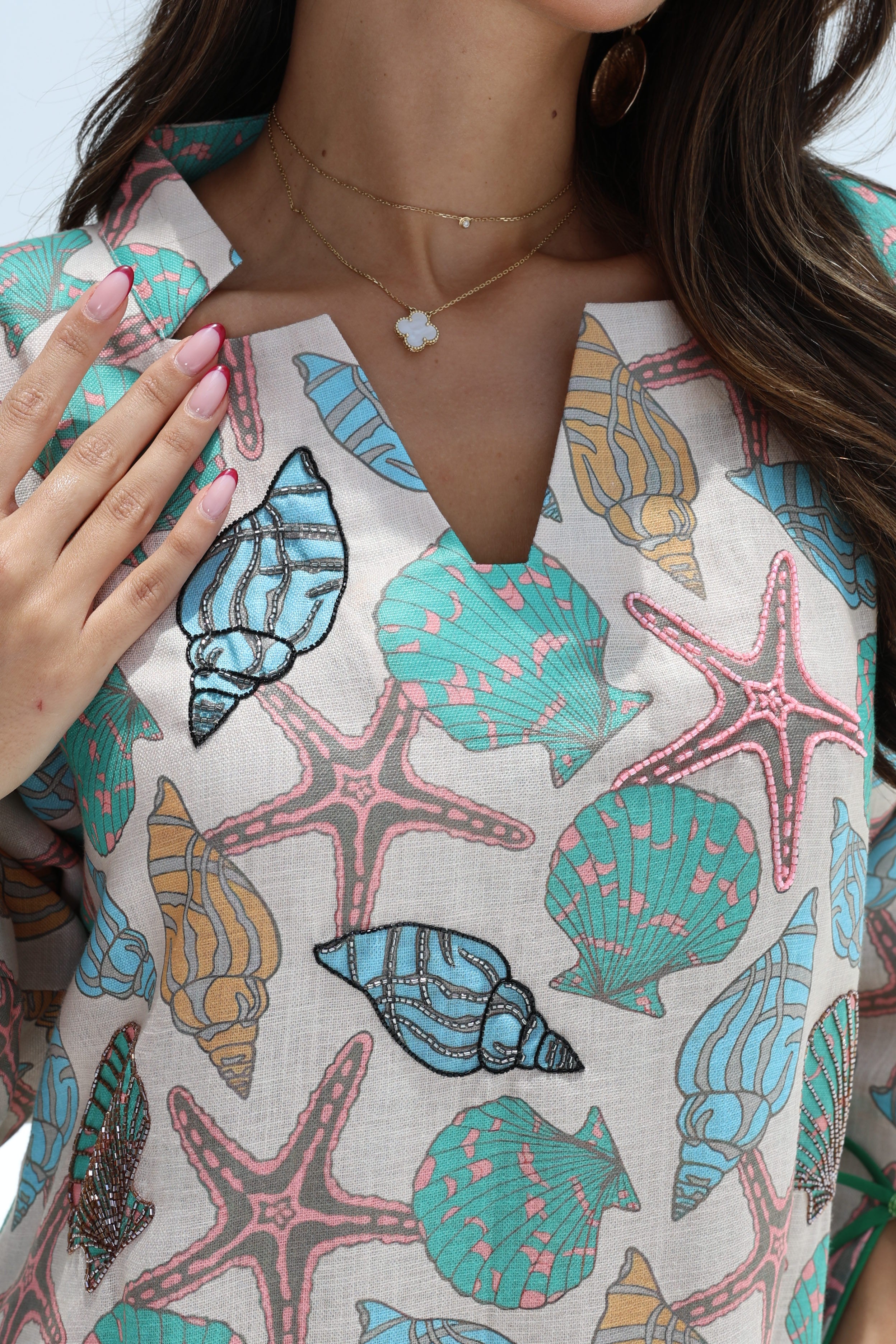 Coral - L161 - Seashell Embroid 2