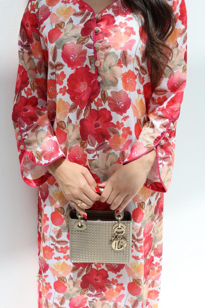 Zahra - L21 - Red Floral