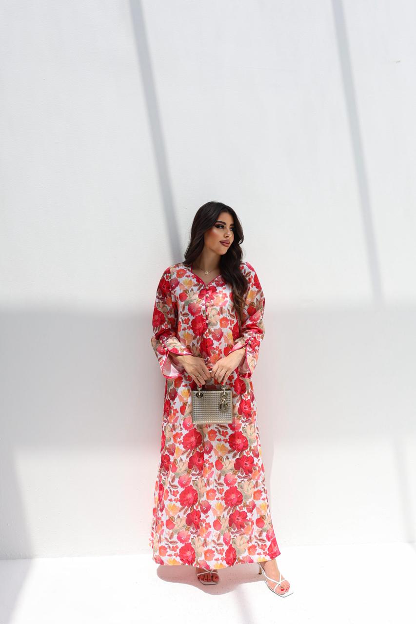 Zahra - L21 - Red Floral
