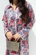 Banafsaj - L26 - Grey Coral Print