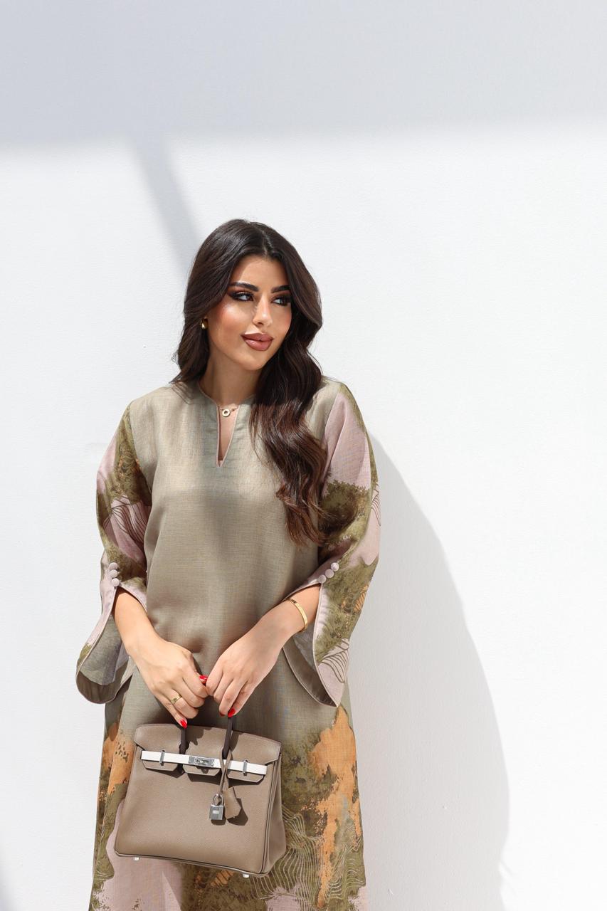 Ghusun - L38 - Moss Green Floral