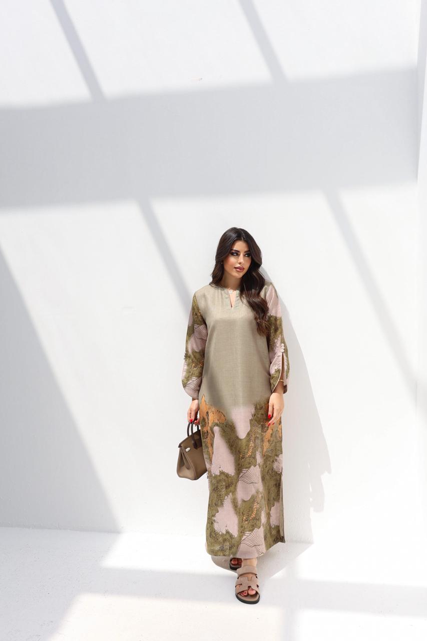 Ghusun - L38 - Moss Green Floral
