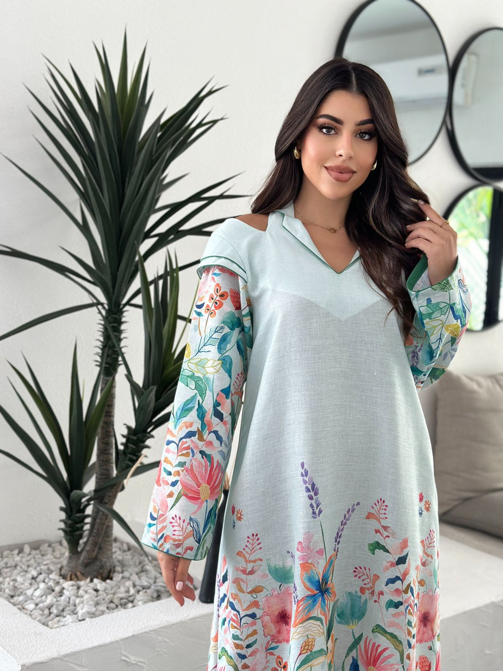 Lana — L59 · Blau schulterfrei
