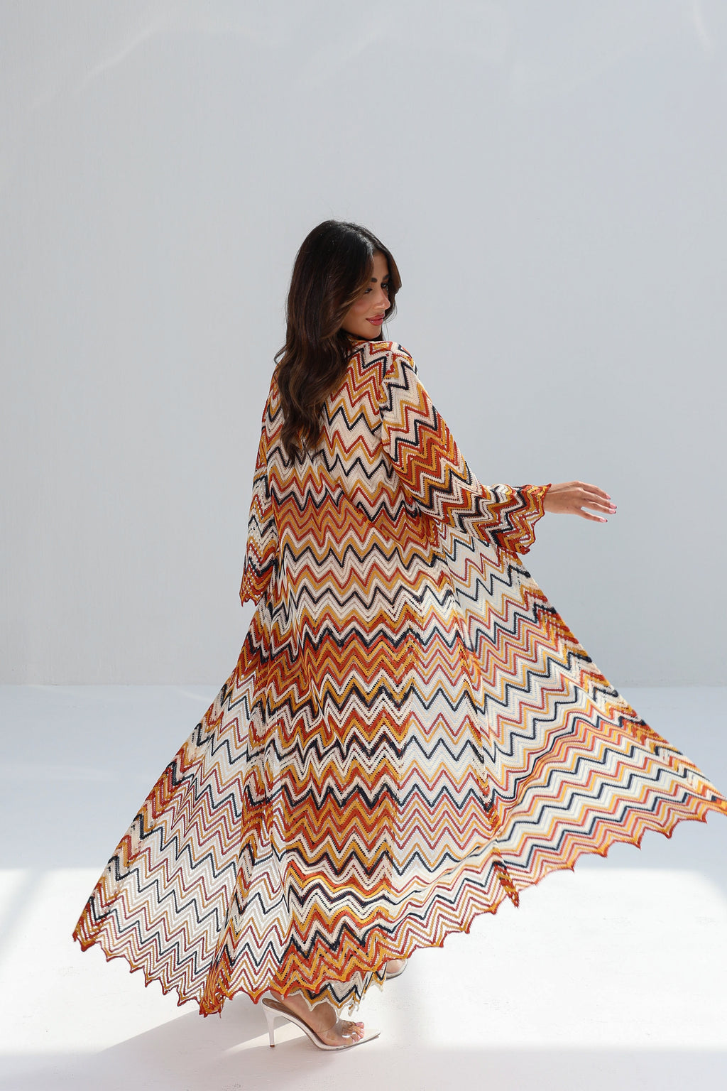 Dahab — Terracotta Chevron 3-in-1 Lace Travel Set