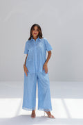 Sama — Sky Blue Floral Lace Co-ord Set