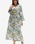 Citrus Garden Embellished Linen Blend Dress