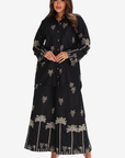 Midnight Palms Linen Blend Co-ord Set