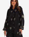 Midnight Palms Linen Blend Co-ord Set