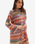 Multicolor Geometric Lace Three-Piece Set