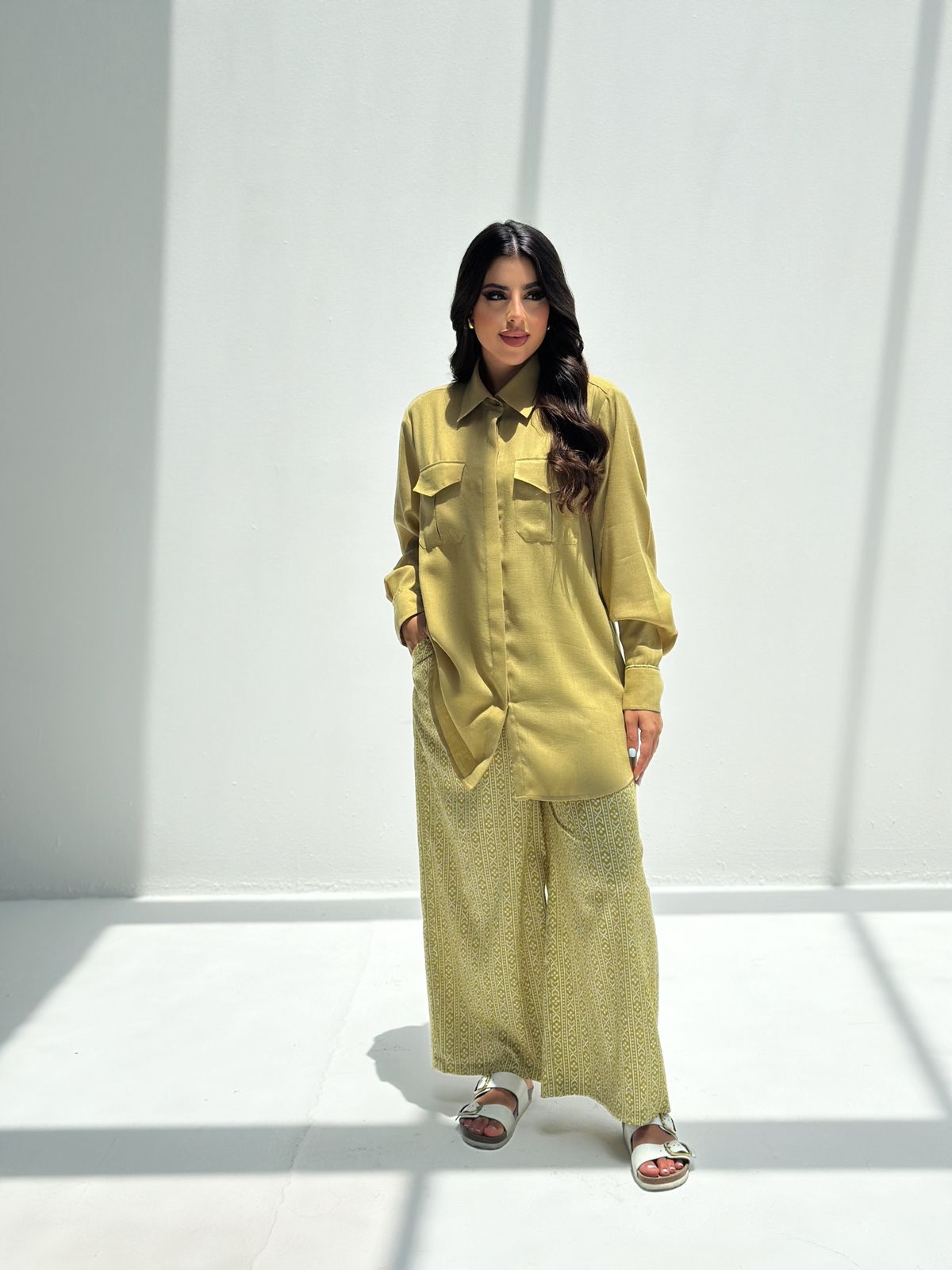 Zaytoun — Olive Print Co-ord Set