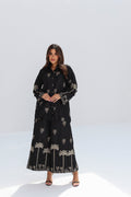 Nakheel Al Layl — Black Gold Palm Embroidered Co-ord Set