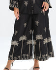 Midnight Palms Linen Blend Co-ord Set