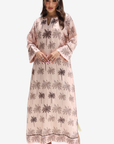 Palm Sparkle Linen Blend Jalabiya