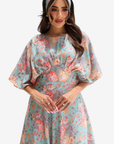 Close up Floral Soft linen Jalabiya