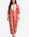 Pleated Panel Linen Blend Dress pleated front panel and shirt collar detail