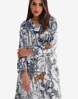 Safari Jungle Toile Linen Blend Jalabiya