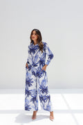 Nakheel Al Bahar — Blue Palm Print Co-ord Set