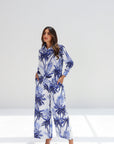Sapphire Palms Linen Blend Co-ord Set