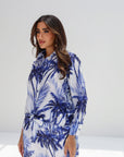 Sapphire Palms Linen Blend Co-ord Set