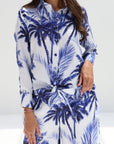 Sapphire Palms Linen Blend Co-ord Set
