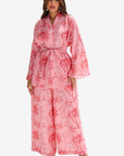 Sunset Retreat Linen Blend Kimono Set