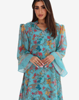 Tropical Bloom Chiffon Jalabiya